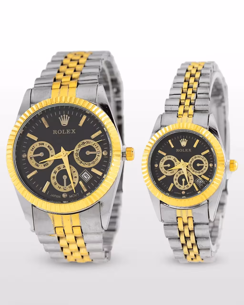 ست ساعت مچی مردانه و زنانه رولکس ROLEX مدل 1090