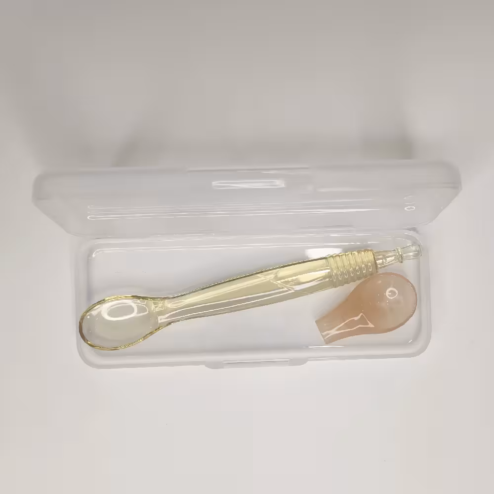 قاشق یک سر پلاستیکی یک سر ژله ای کودک