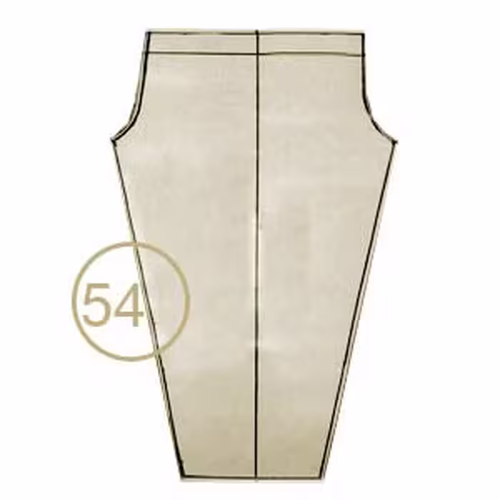 الگوی شلوار کشی تک سایز 54
