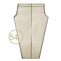 الگوی شلوار کشی تک سایز 54