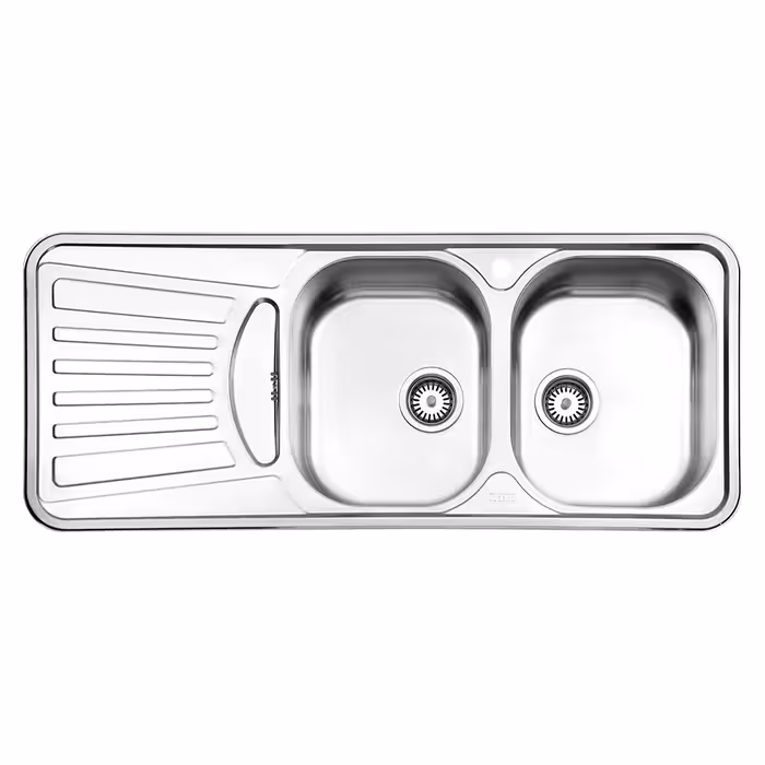 سینک ظرفشویی استیل البرز – مدل 725 توکار