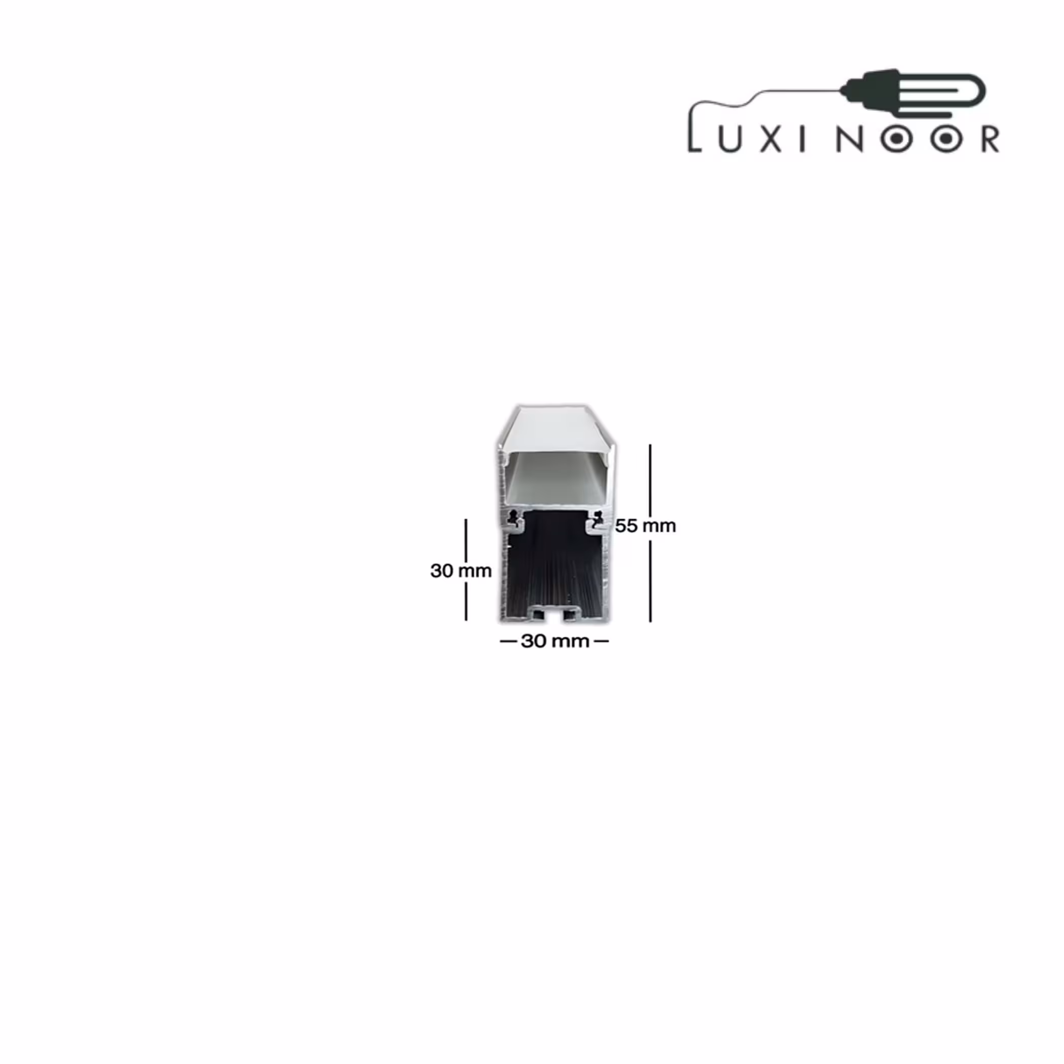 پروفیل چراغ خطی لاینر  آویز روکار دو لاین - کد 28