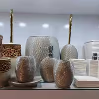 سرویس بهداشتی 6 پارچه سنجاقک مدل موج – رنگ طوسی