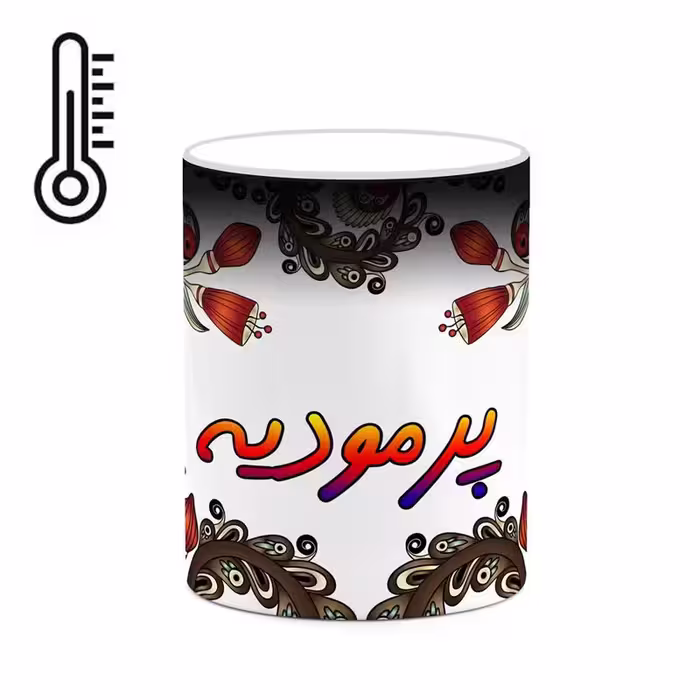 ماگ حرارتی   اسم پرمودیه  سنتی گل و بته کد mgh44386