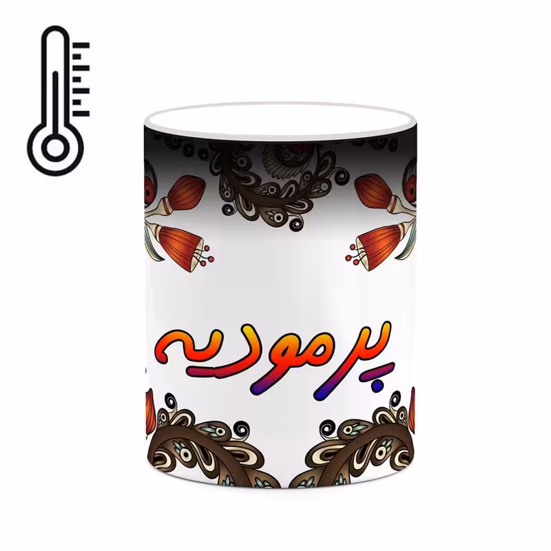 ماگ حرارتی   اسم پرمودیه  سنتی گل و بته کد mgh44386