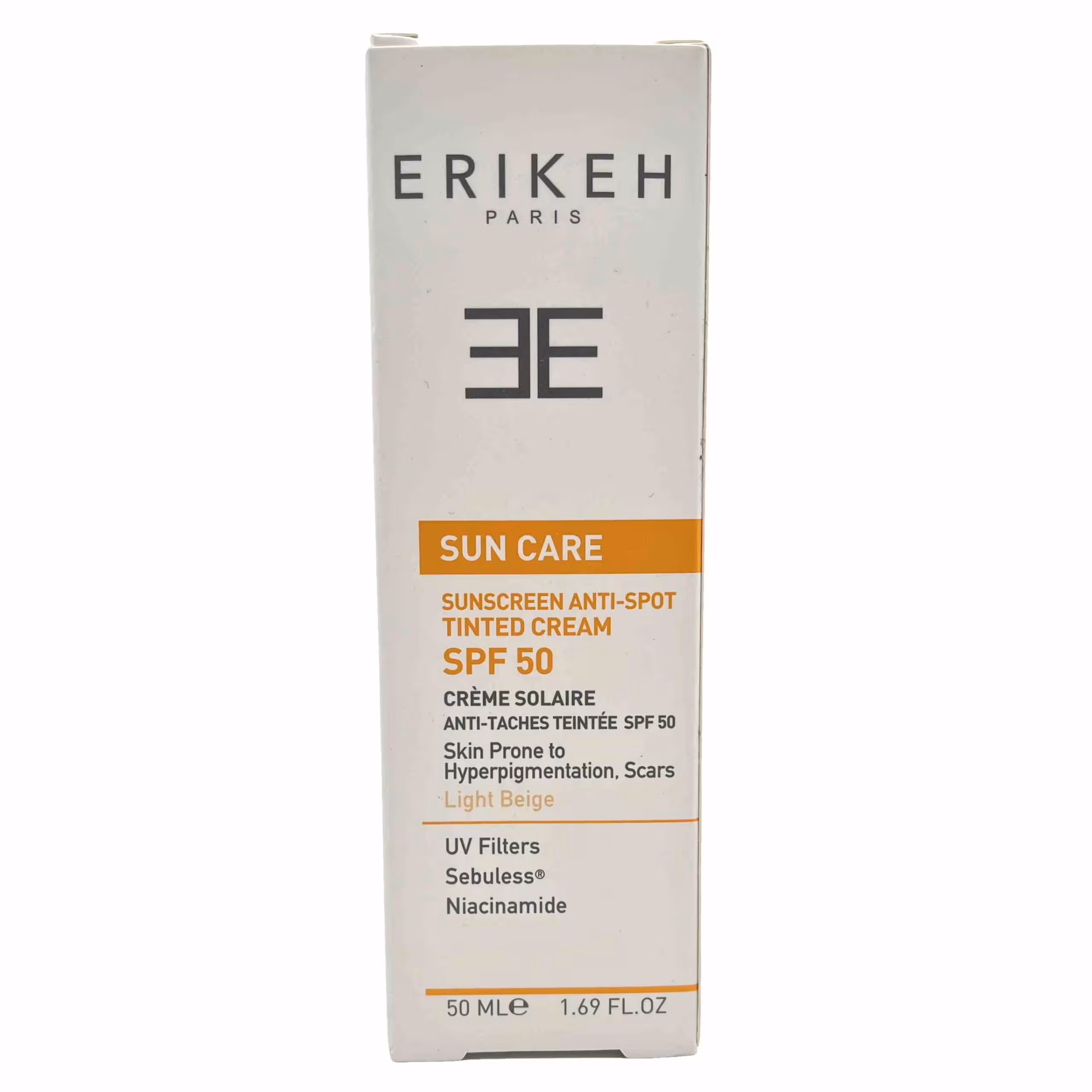 کرم ضدآفتاب اریکه مخصوص پوست های نرمال تا خشک بژ روشن (spf50)