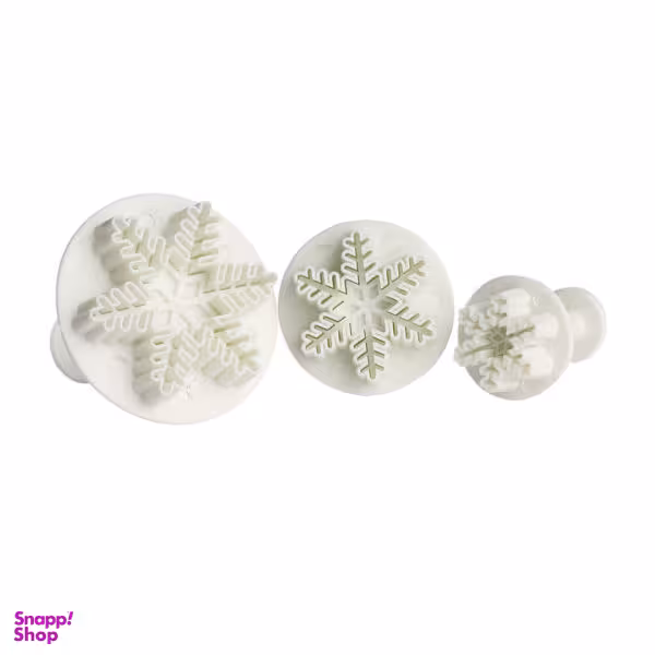 کاتر شیرینی پزی مدل برف مجموعه 3 عددی