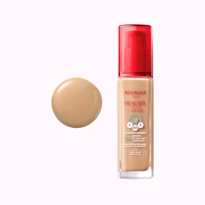 کرم پودر هلثی میکس بورژوا 053 LIGHT BEIGE CLAIR