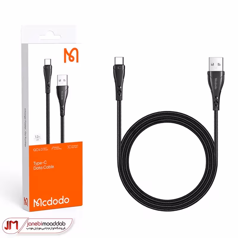 کابل شارژ و انتقال دیتا تایپ سی Macdodo مدل CA-7461