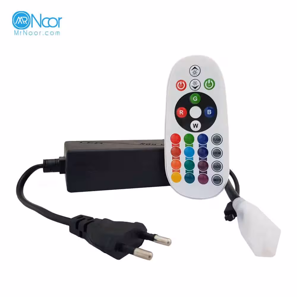ریموت کنترل ریسه وایرلس RGB - مستر نور