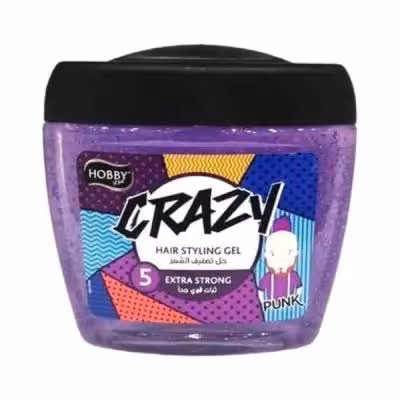 ژل حالت دهنده مو هوبی HOBBY با سختی 5 مدل CRAZY حجم 700 میل