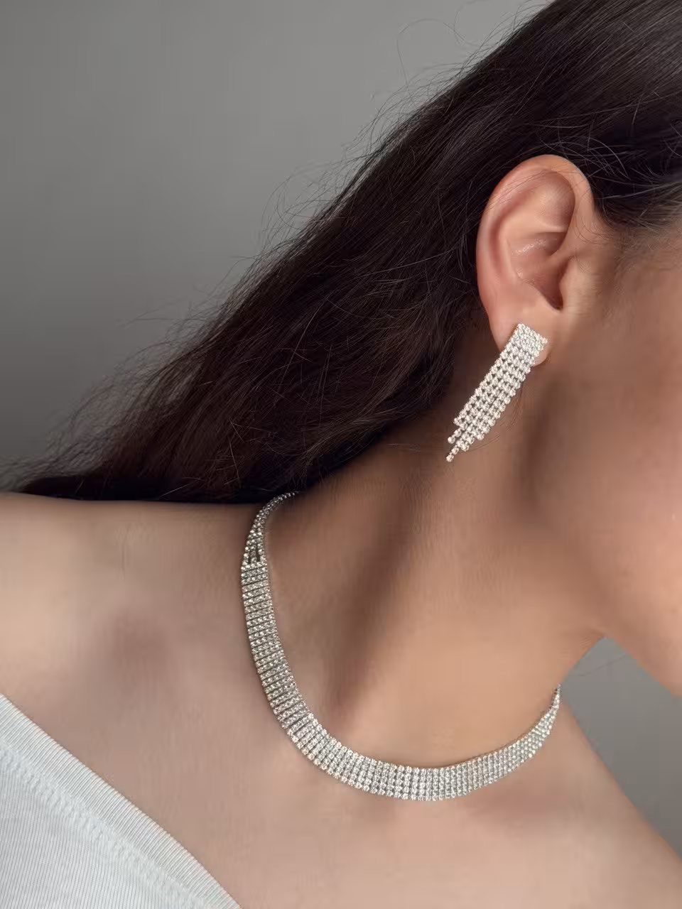 نیمست زنانه مجلسی تمام نگین