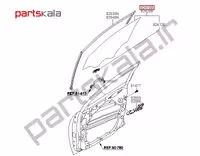 شیشه‌ درب عقب چپ جنسیس‌ سدان