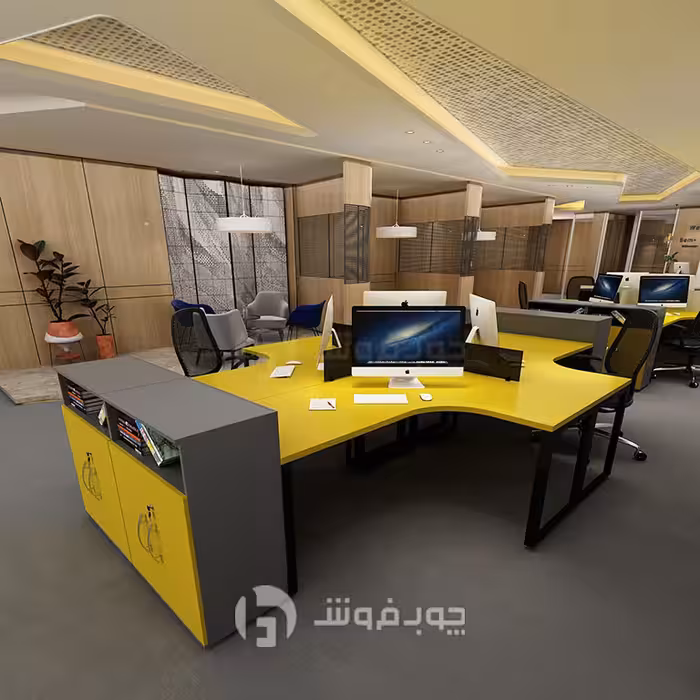 میز کارگروهی چوب فروش کد G158