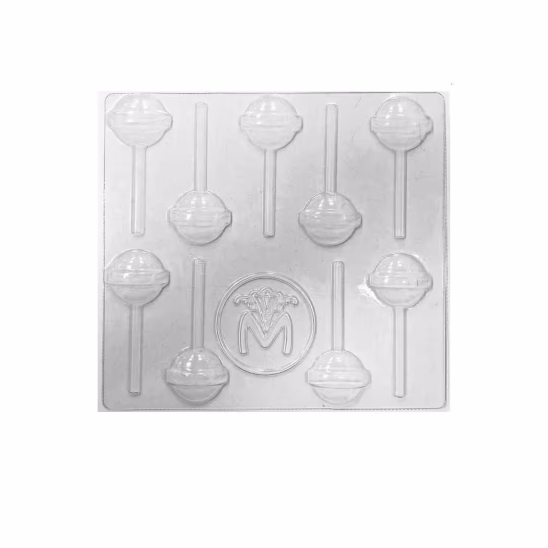 طلق شکلات طرح آبنبات چوبی