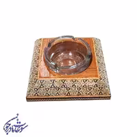 زیرسیگاری رومیزی طرح خاتم‌کاری شده، دست‌ساز، لوکس