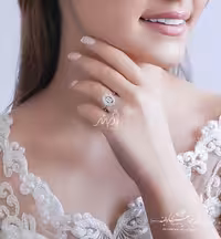 💍انگشتر جواهری  ؛ نقره عیار 925(R_1105)