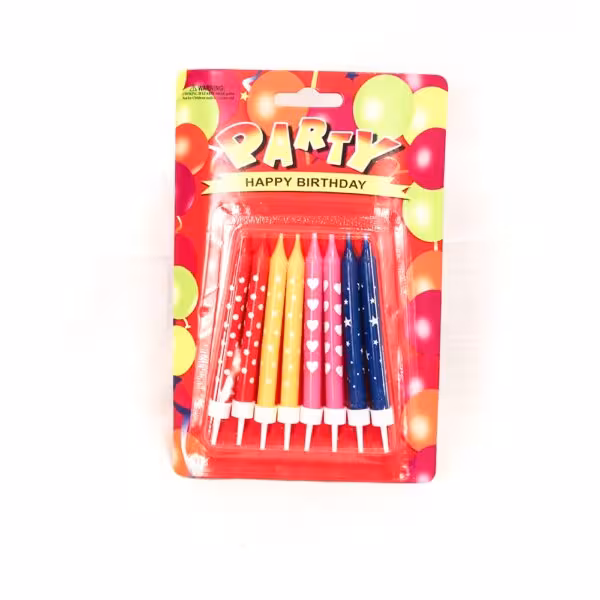 شمع تولد رنگی