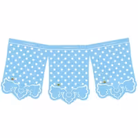 ریسه تم تولد خالدار آبی