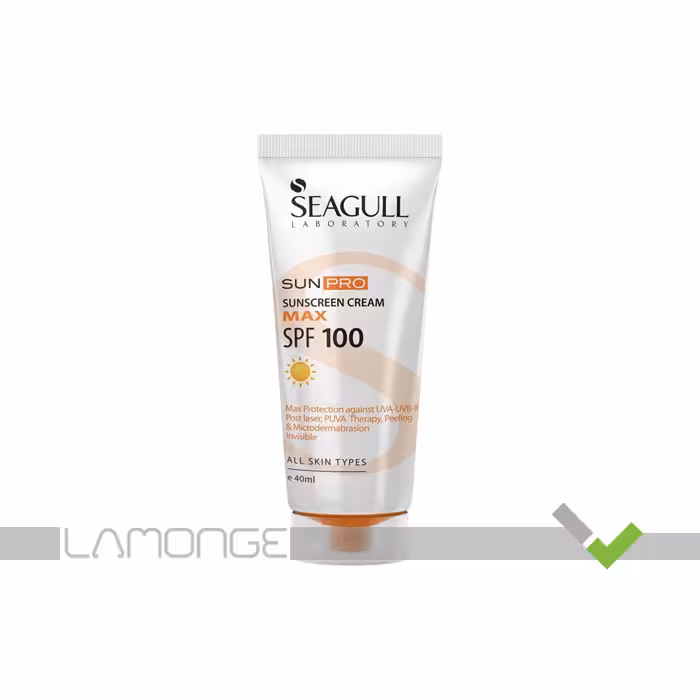 کرم ضد آفتاب SPF100 بی رنگ سی گل مناسب انواع پوست حجم 40 میلی لیتر