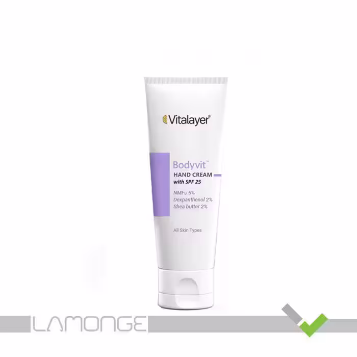 کرم مرطوب کننده دست SPF25 ویتالیر مدل Bodyvit حجم 75 میلی لیتر