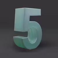 استند عدد 5 نورانی ارتفاع 100سانتیمتری LED