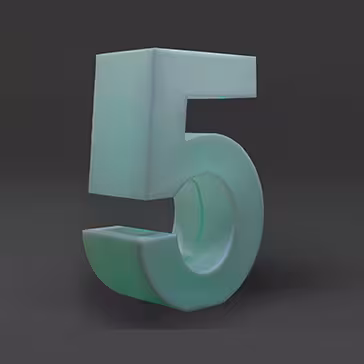 استند عدد 5 نورانی ارتفاع 100سانتیمتری LED