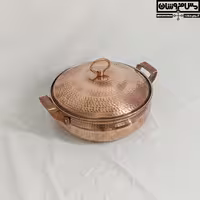 ماهیتابه مسی درب دار سایز 1 مدل شهاب