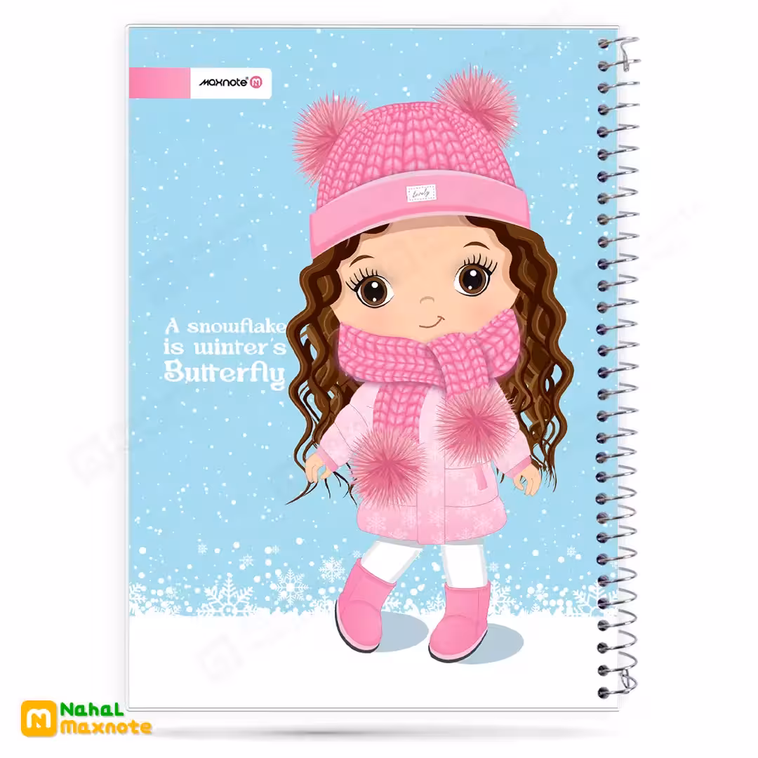 دفتر 40 برگ سیمی طلقی فانتزی کد 9414.طرح 6