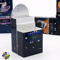 جامدادی رومیزی 2 تکه قفل دار آینه دار فضایی