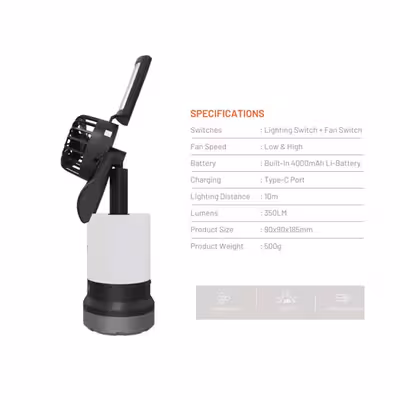 نورافکن دستی شارژی پرودو مدل PD-LS3N1LFLF