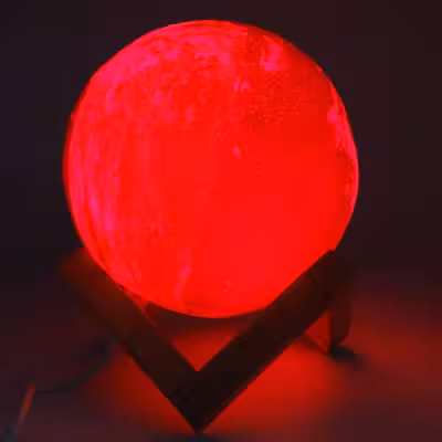 چراغ خواب طرح کره ماه مدل 3D Moon کد 004