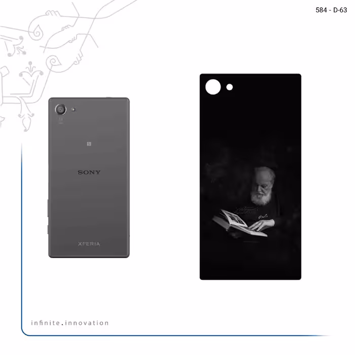 برچسب پوششی ماهوت مدل Hoshang Ebtehaj مناسب برای گوشی موبایل سونی Xperia Z5 Compact