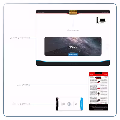برچسب پوششی ماهوت مدل Universe-by-NASA-3 مناسب برای تبلت سامسونگ Galaxy Tab S6 2019 SM-T860