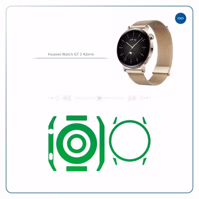 برچسب ماهوت طرح Matte-Green مناسب برای ساعت هوشمند هوآوی Watch GT 3 42mm