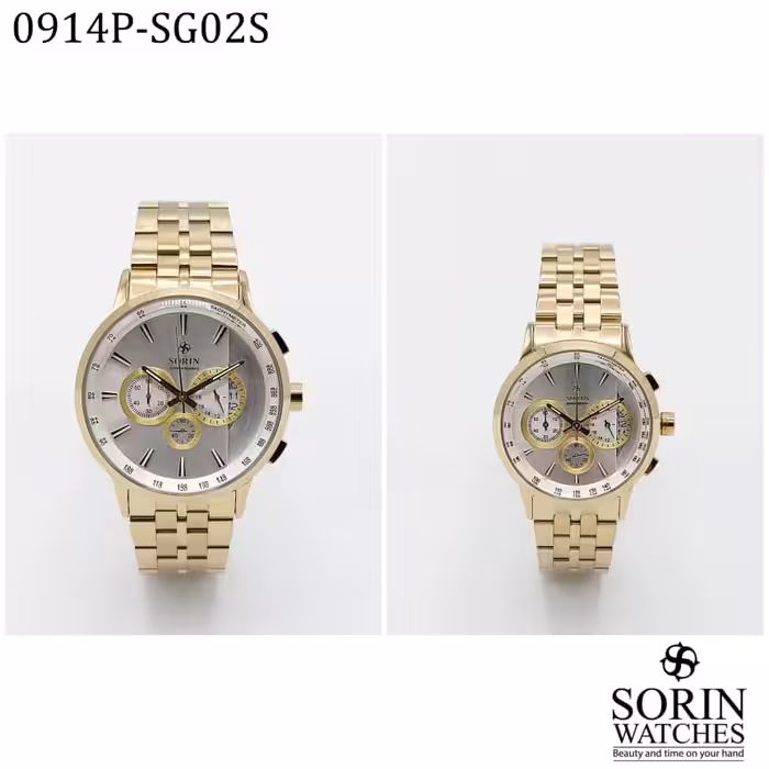 ست ساعت مچی عقربه ای زنانه و مردانه سورین مدل GL0914P-SG02S