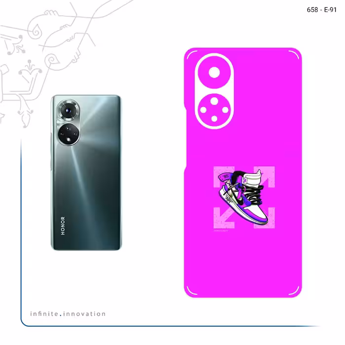 برچسب پوششی ماهوت مدل Nike Air Sneaker Digital Art مناسب برای گوشی موبایل آنر 50