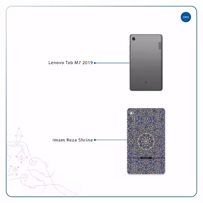 برچسب پوششی ماهوت مدل Iran-Tile6 مناسب برای تبلت لنوو Tab M7 2019
