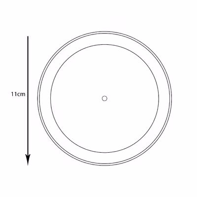 زیرگلدانی مدل پلاستیکی گرد کد 164