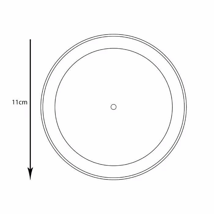 زیرگلدانی مدل پلاستیکی گرد کد 164