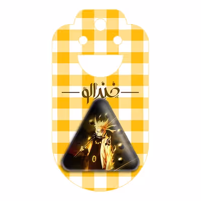 پیکسل خندالو طرح ناروتو و ساسکه انیمه ناروتو مدل مثلثی کد 11255