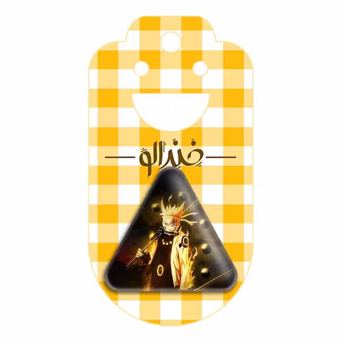 پیکسل خندالو طرح ناروتو و ساسکه انیمه ناروتو مدل مثلثی کد 11255