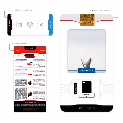 برچسب پوششی ماهوت مدل Collage of Sea Trash مناسب برای گوشی موبایل آنر 6