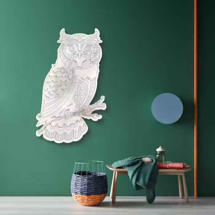 آینه پلکسی گلس مستر راد مدل جغد کد Owl-S 01