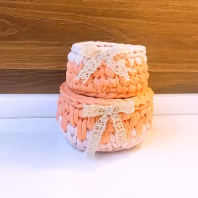 سبد قلاب بافی تریکو مدل bb54 مجموعه 2 عددی