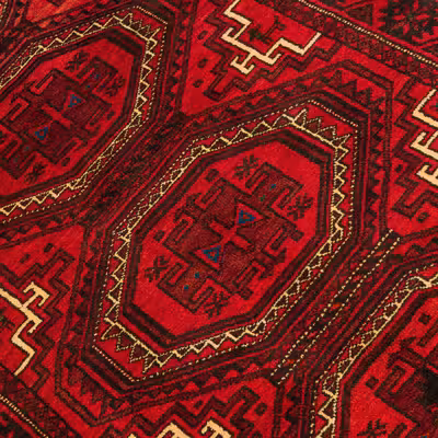 فرش دستبافت سه متری مدل نقشه بلوچ  کد 33.1843