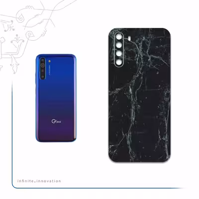 برچسب پوششی ماهوت مدل Graphite-Green-Marble مناسب برای گوشی موبایل جی پلاس X10