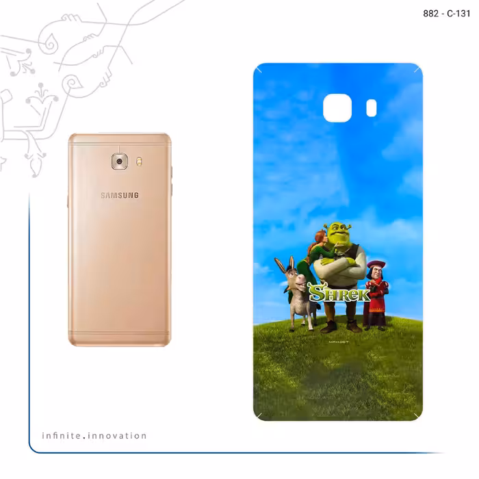 برچسب پوششی ماهوت مدل Shrek مناسب برای گوشی موبایل سامسونگ Galaxy C9 Pro