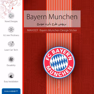 برچسب پوششی ماهوت مدل Bayern-Munchen مناسب برای تبلت سامسونگ Galaxy Note 10.1 2012 N8010