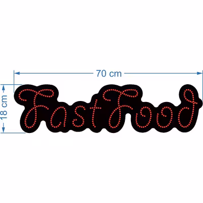 تابلو ال ای دی آیاز مدل فست فود کد R329